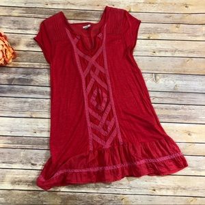 UO Ecote Ruffle Tunic Top